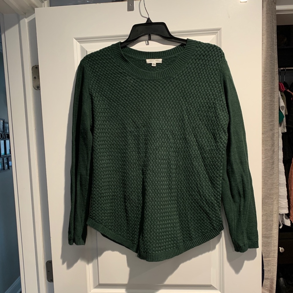 August mist green sweater